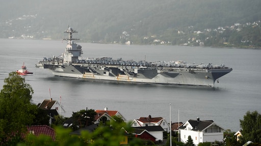 Grootste vliegdekschip ter wereld door VS ingezet in Caribisch gebied