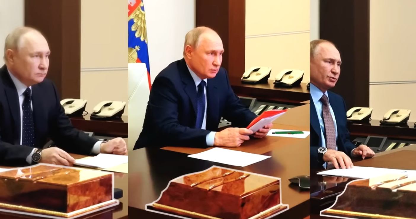 'Bange' Poetin heeft identiek kantoor op verschillende locaties, maar let eens op de details