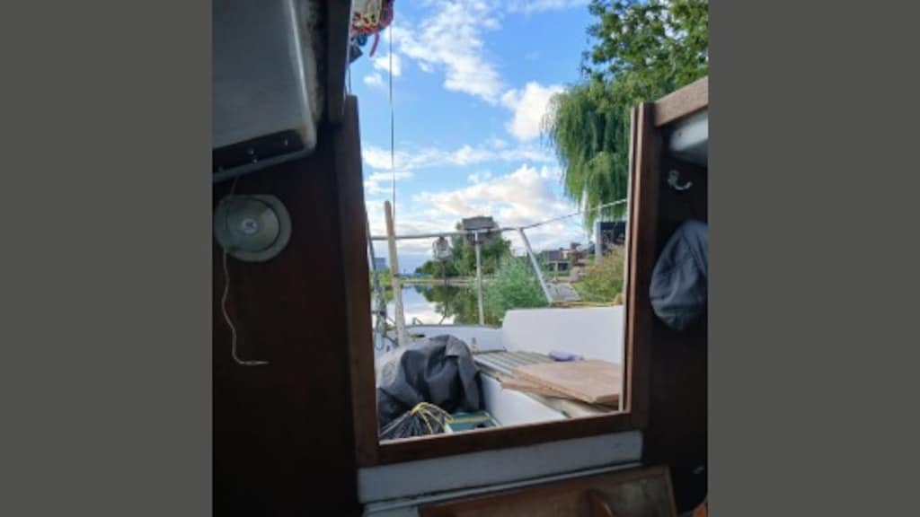 Zicht vanuit Bens bootje.