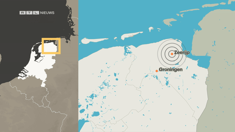 Hier vond de beving plaats.