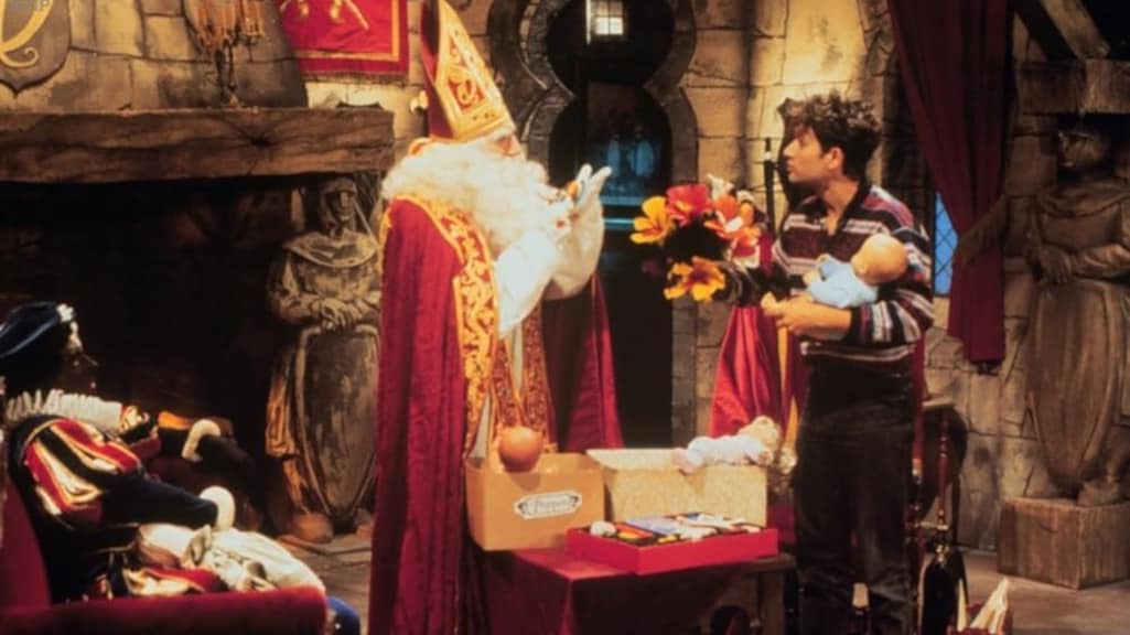 Jan Decleir als Sinterklaas en Bart Peeters