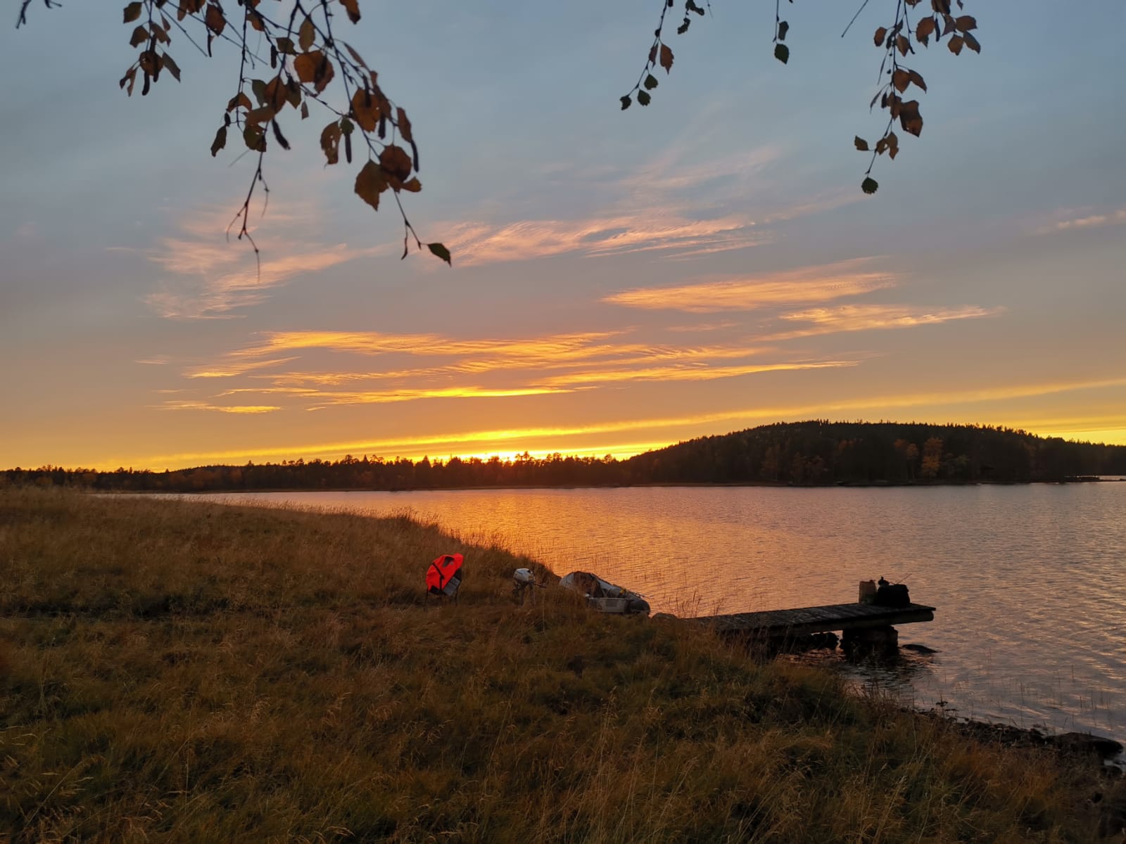 Uitzicht vanaf het schiereiland van Björn en zijn vriendin Claudia.