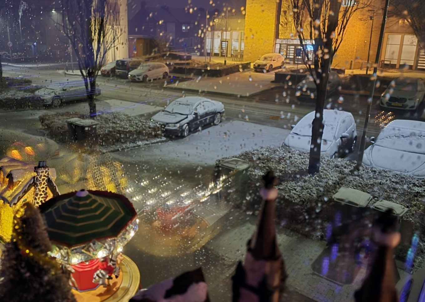 Code geel om gladheid en voor het eerst dit najaar (heel even) een wit landschap