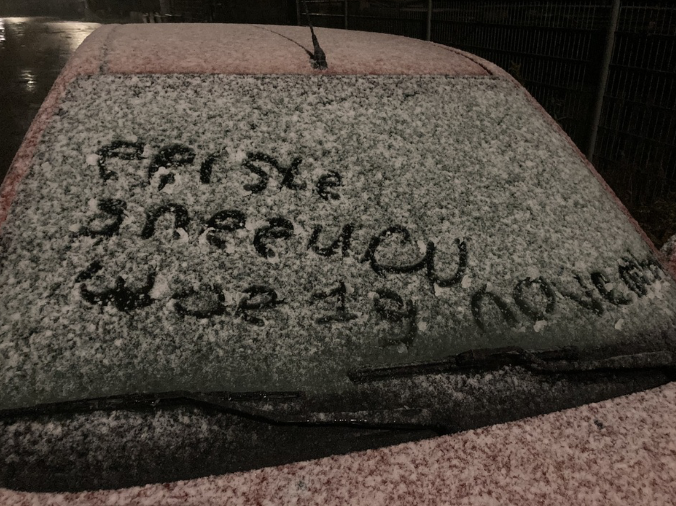 Ook het Limburgse Schinveld kleurde wit.