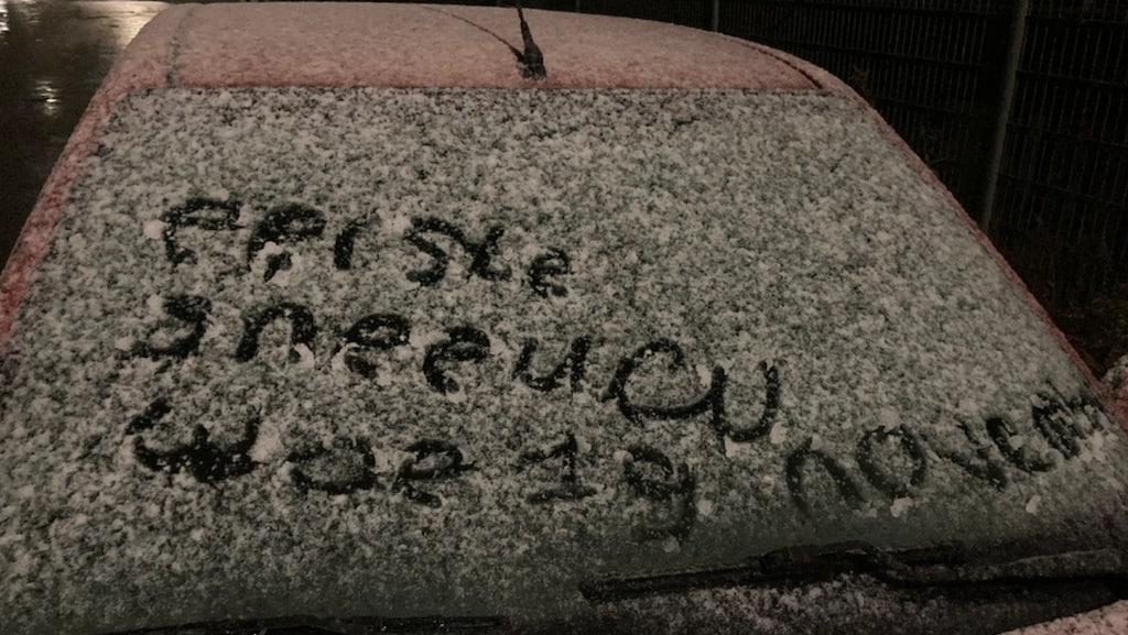 Ook het Limburgse Schinveld kleurde wit.