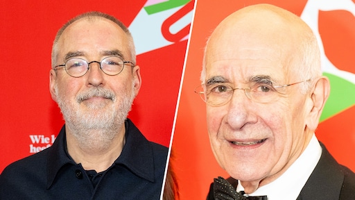 Frits Spits draagt De Taalstaat over aan Ronald Giphart: 'Als ik ooit ergens naar taalde, was het om gevraagd te worden'