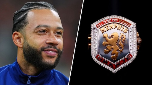 Memphis Depay krijgt peperdure diamanten ring van KNVB