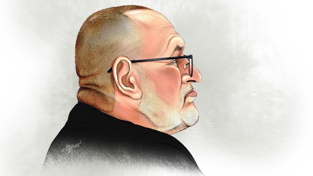 Rechtbanktekening van de Utrechtse serieverkrachter Gerard T.