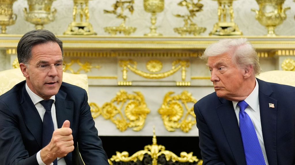 Rutte en Trump tijdens een ontmoeting in oktober dit jaar in het Witte Huis