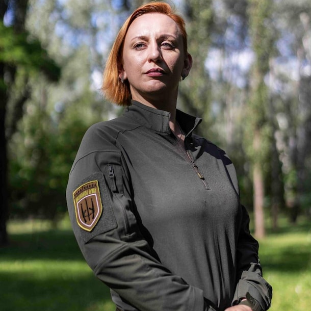 Jevhenija Kolesnitsjenko in dienst.