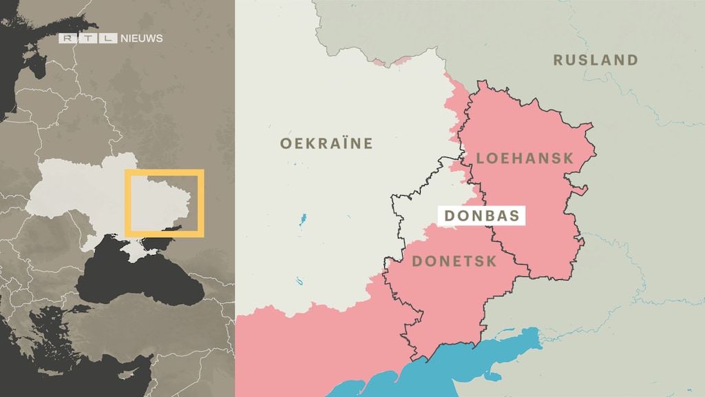Ligging van de Donbas