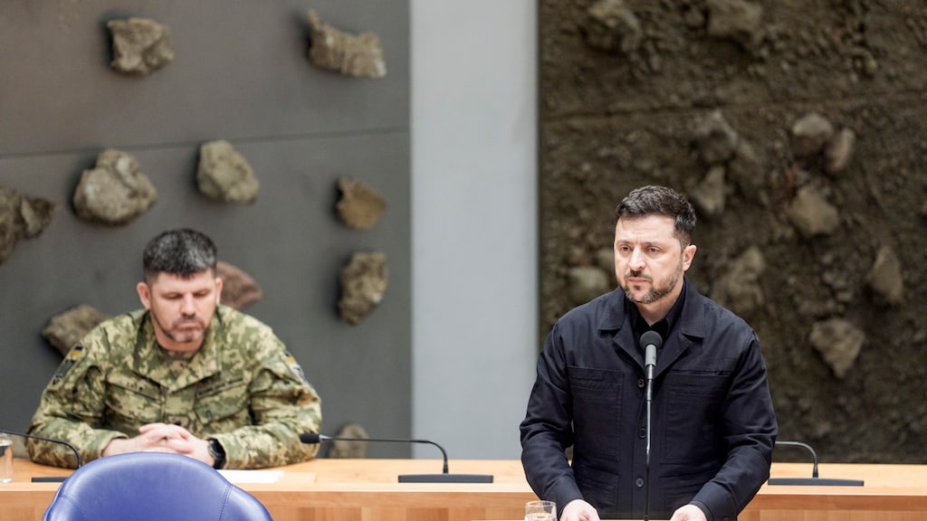 Zelensky in Tweede Kamer: 'Rusland telt zijn doden niet'