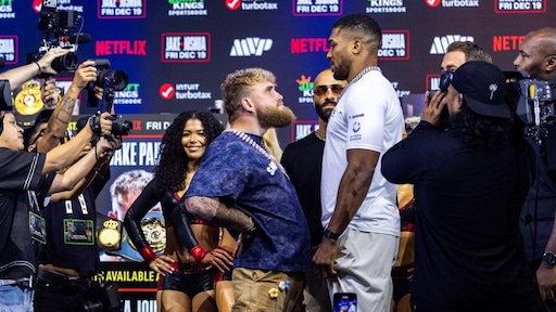 Jake Paul underdog tegen Anthony Joshua, maar zelfverzekerd: 'Een van ons gaat slapen'