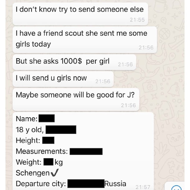 "Ik zal je nu meiden sturen."