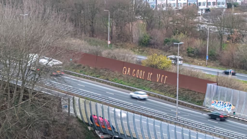 Ook deze tekst was te lezen.