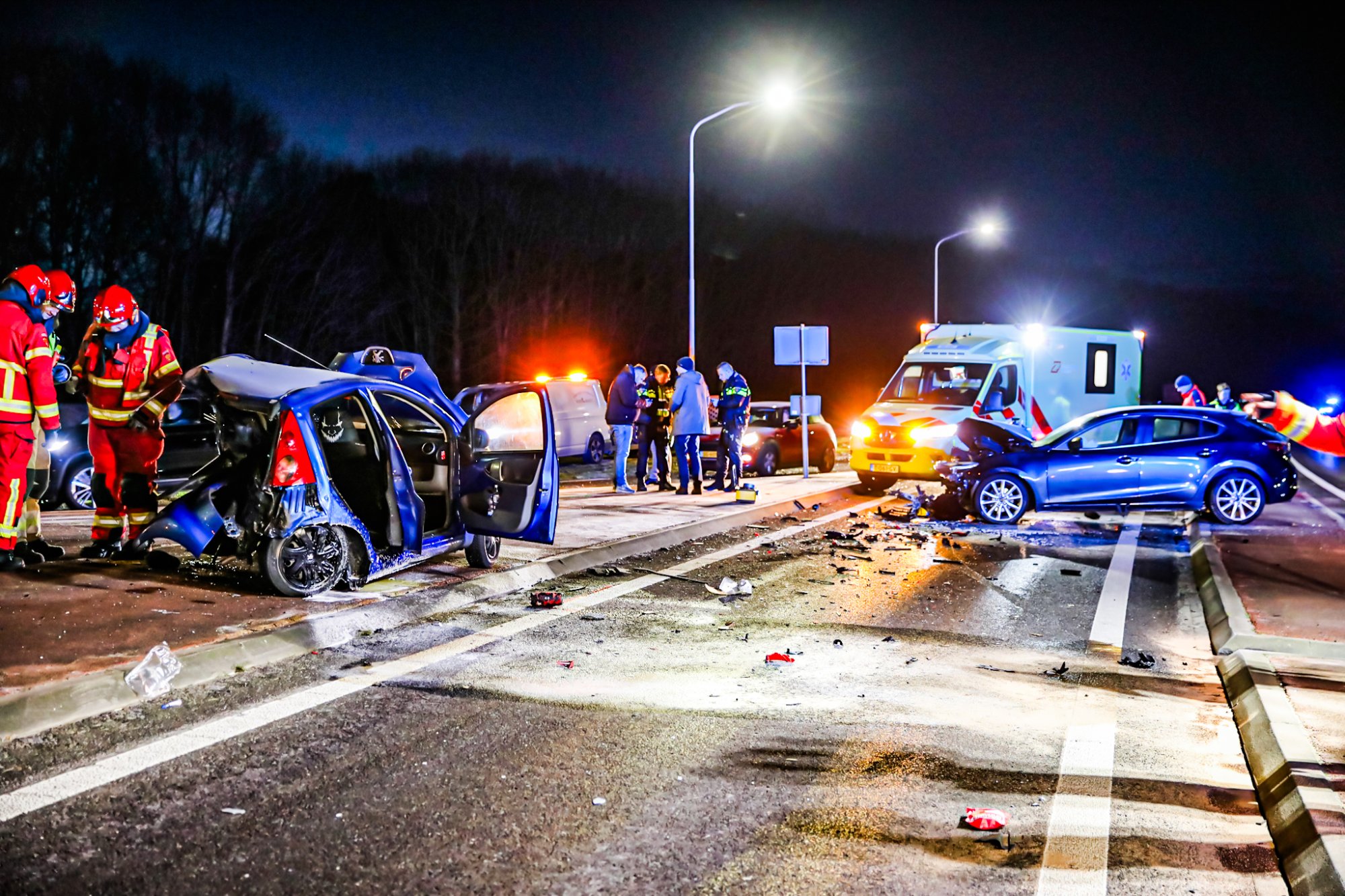 Bij het ongeluk in Alteveer waren drie auto's betrokken