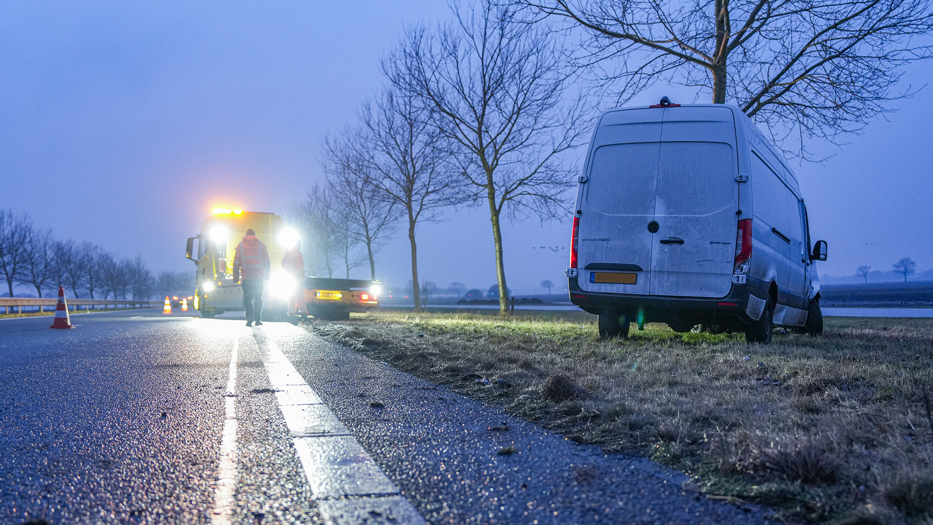 Code oranje opnieuw verlengd in Groningen en Drenthe, gladheid houdt aan