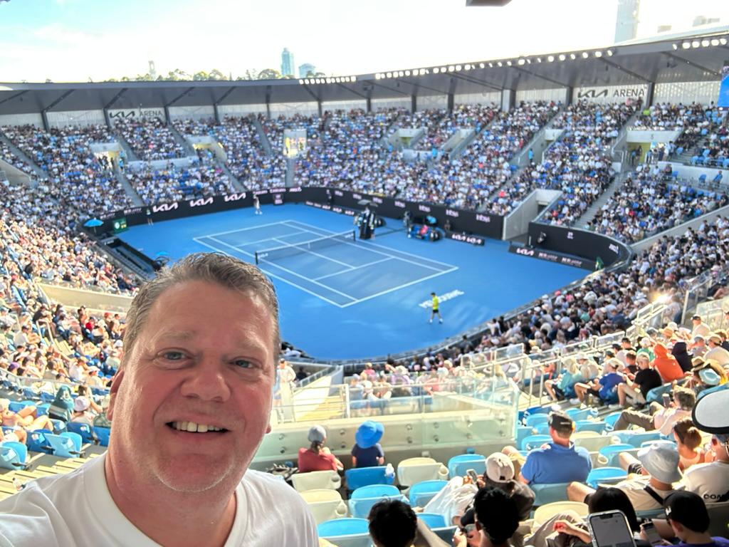 Eind vorige week: Scott op de Australian Open