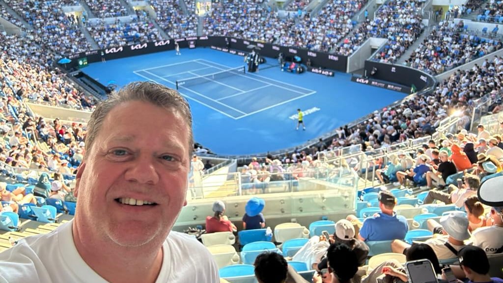 Eind vorige week: Scott op de Australian Open