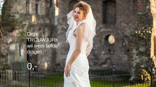 Gedragen bruidsjurken zoeken nieuwe liefde in gratis-kledingwinkel