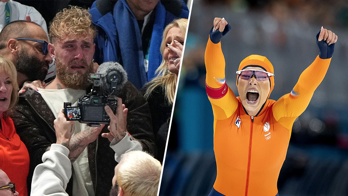 Jake Paul in tranen na winst Jutta Leerdam op Olympische Spelen: 'Ik ben zo trots op jou'