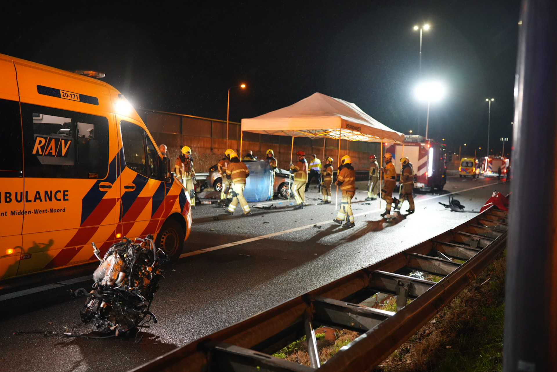 De weg is dicht voor onderzoek.