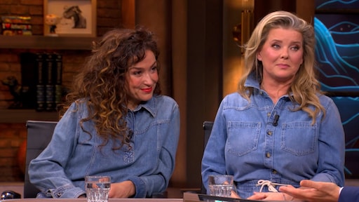 Katja Schuurman en Babette van Veen aan het werk na paddogebruik