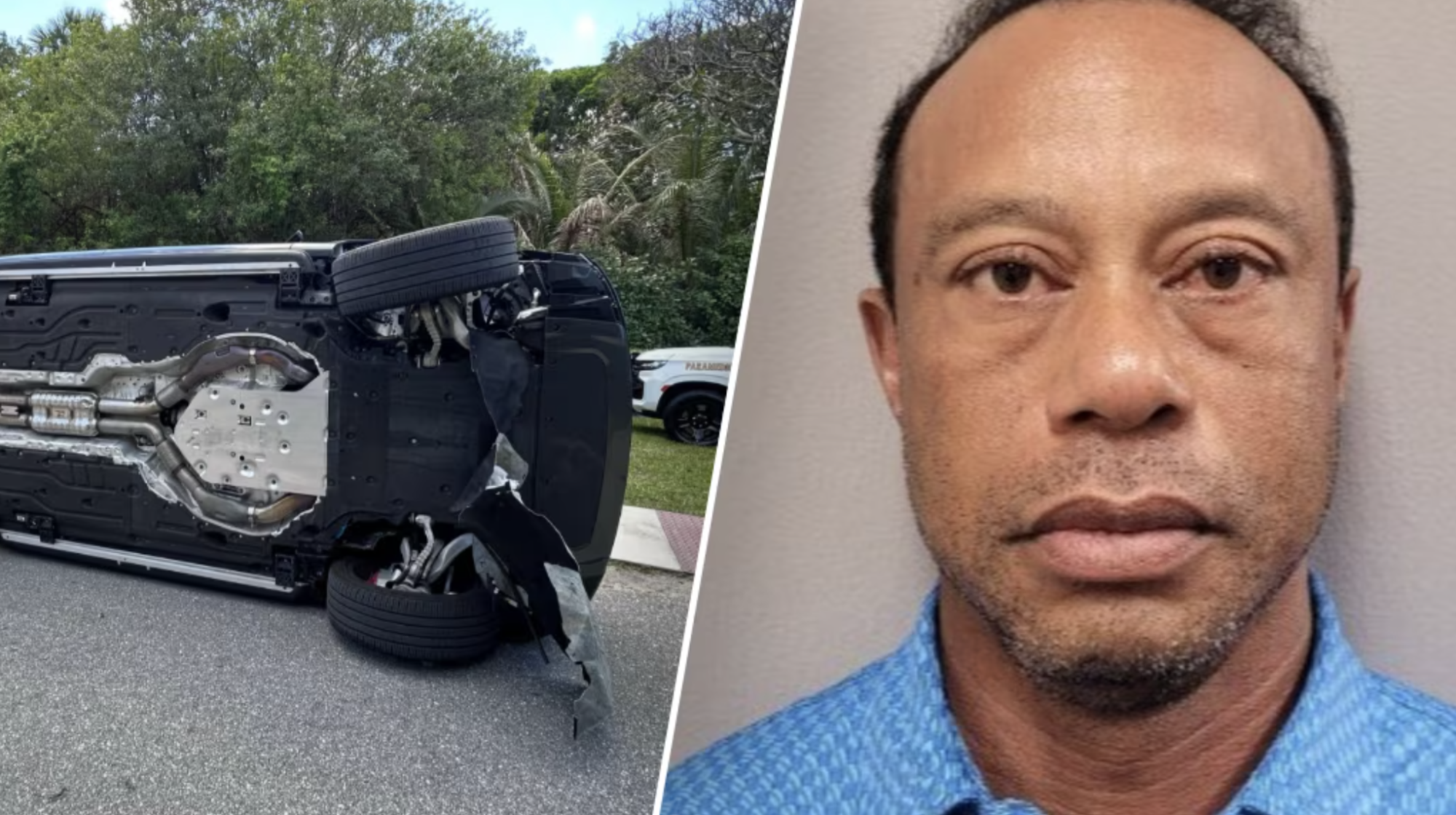 Poloshirt dat Tiger Woods droeg op mugshot uitverkocht na auto-ongeluk