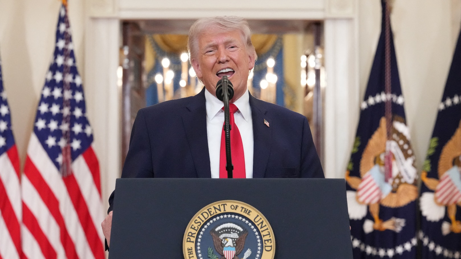 Tv-speech Trump: 'Iran komende twee à drie weken extreem hard raken'