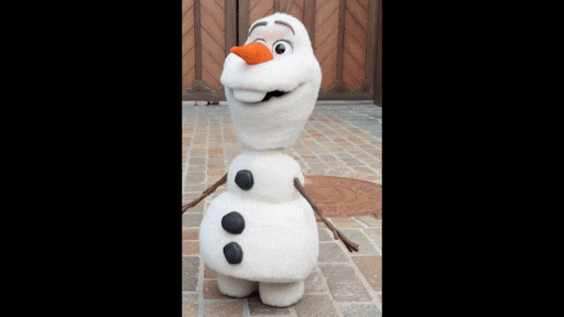 Levensechte Olaf-robot valt om in Disneyland Parijs: 'O nee!'