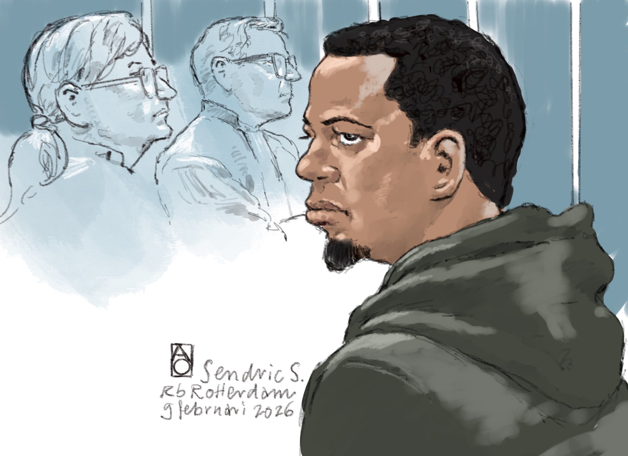 Sendric S. krijgt 14 jaar cel en tbs voor doden mannen in Rotterdam