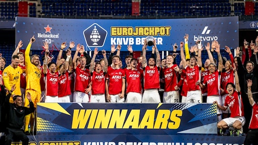 Groot feest in Alkmaar na winst KNVB-beker door AZ