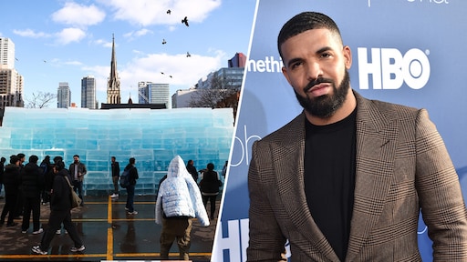 Drake veroorzaakt chaos met ijsstunt, brandweer grijpt in