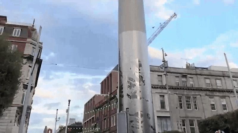 Dublin krijgt Palestijnse vlag niet van iconisch monument af: 'Verwijderen te riskant'