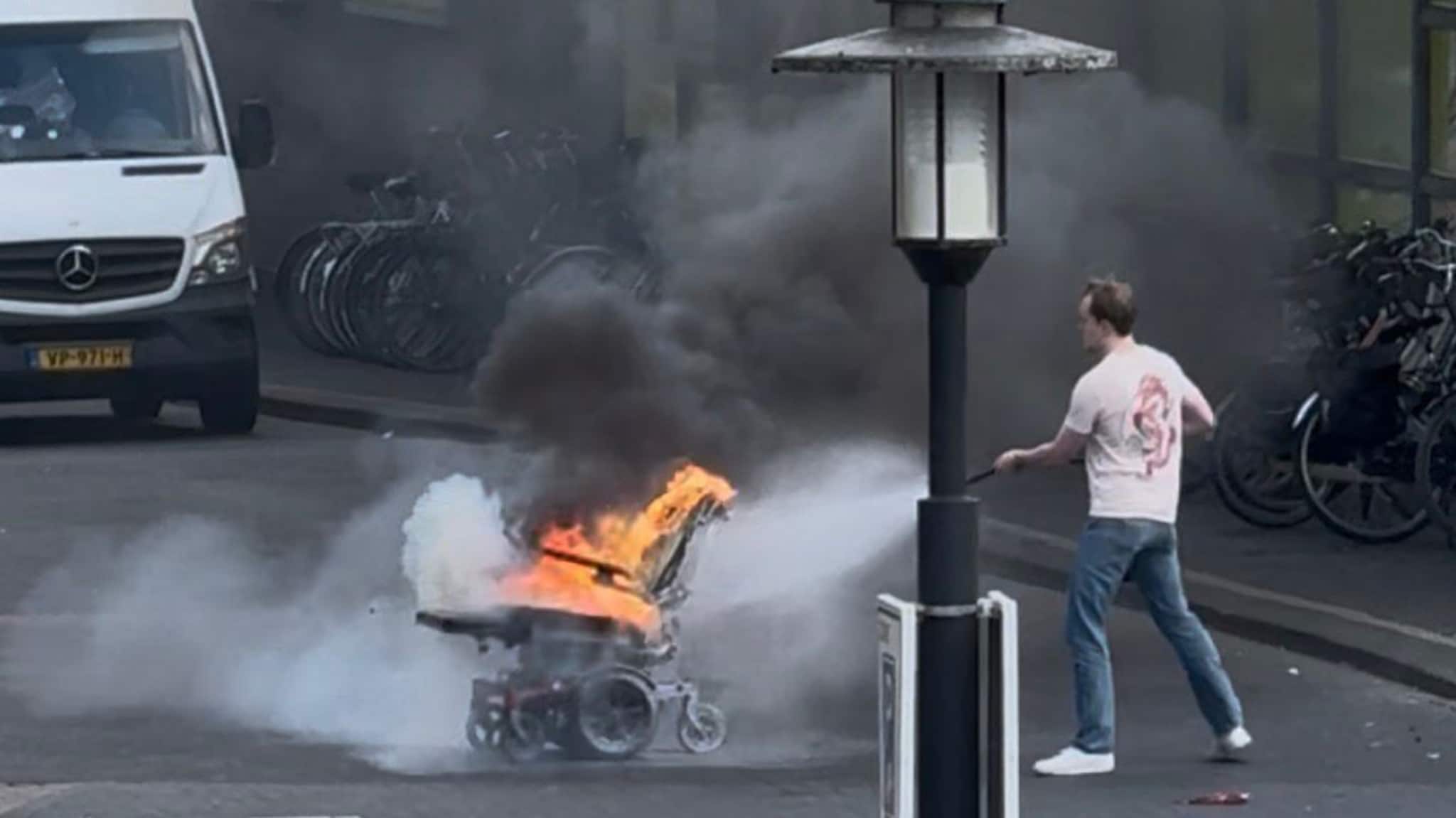 Man in rolstoel die in Utrecht in brand werd gestoken mag uit brandwondencentrum