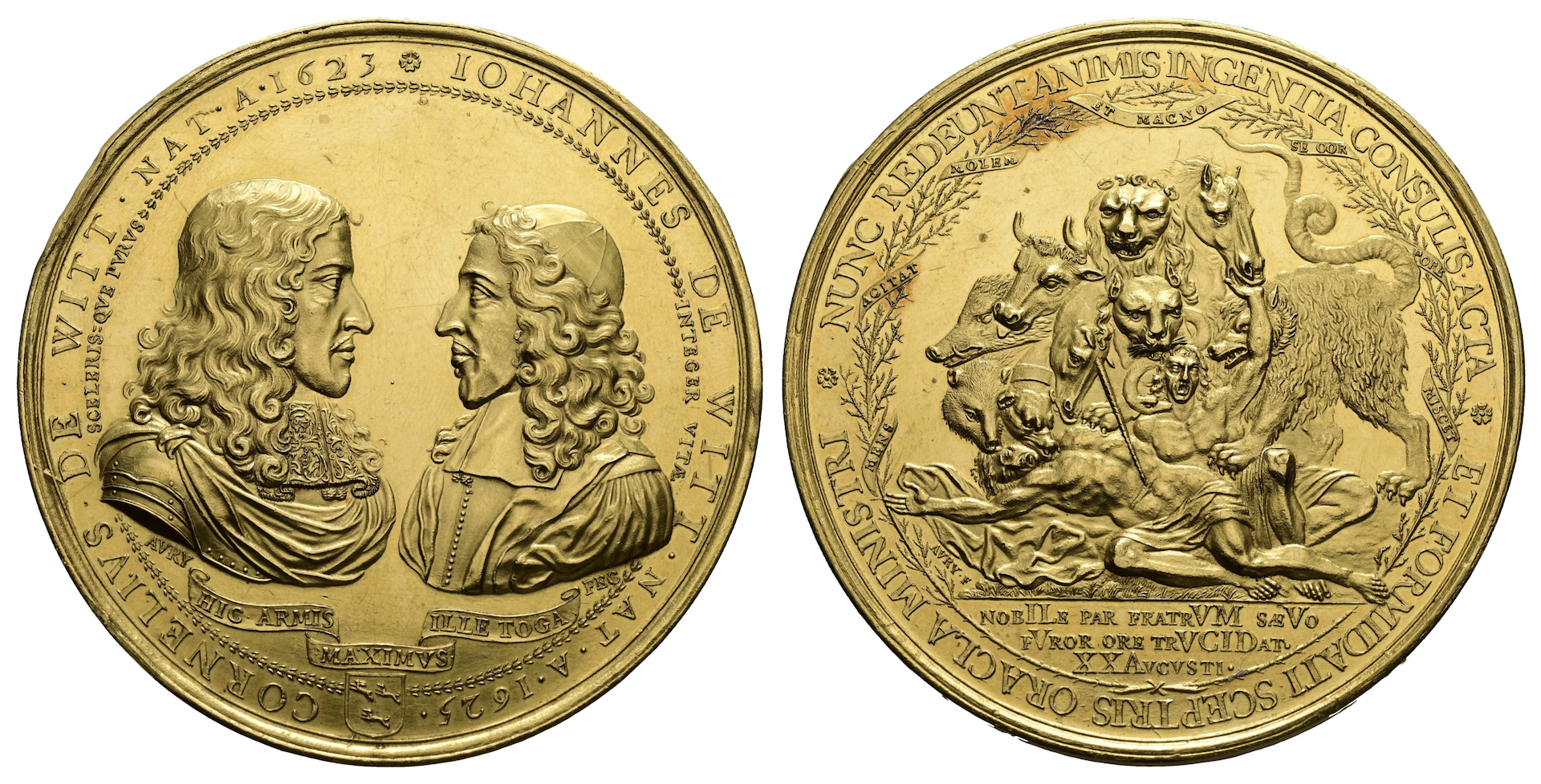 Nederlandse penning uit 1672 voor recordbedrag geveild