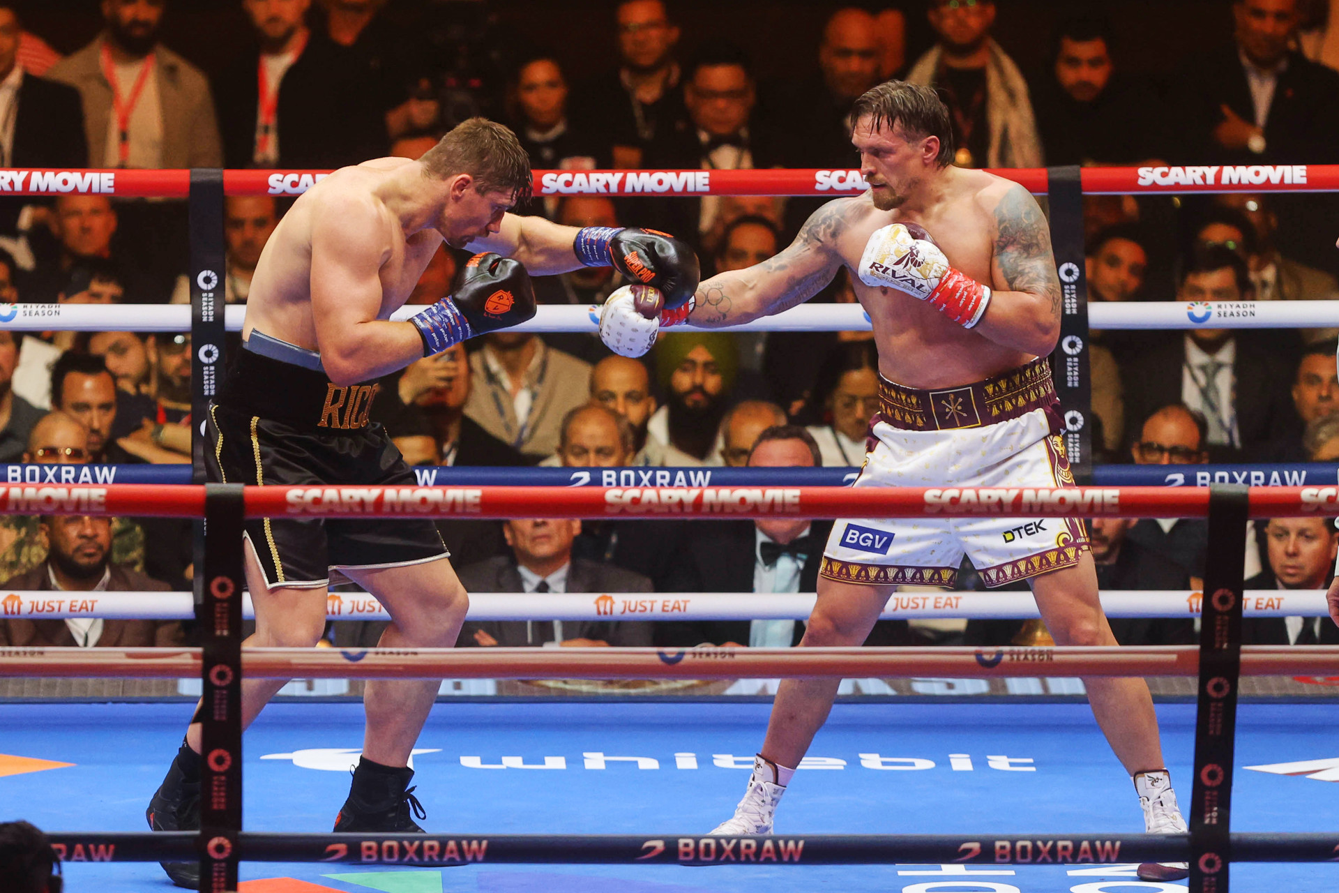 Usyk kreeg na zege op Verhoeven appje van dochter uit schuilkelder: 'Ik ben bang'