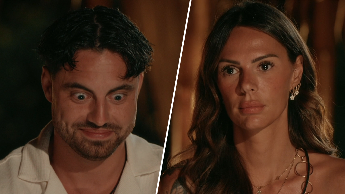 Elias Giannoccaro probeert slippertje goed te praten tijdens eindgesprek in Temptation Island Benelux
