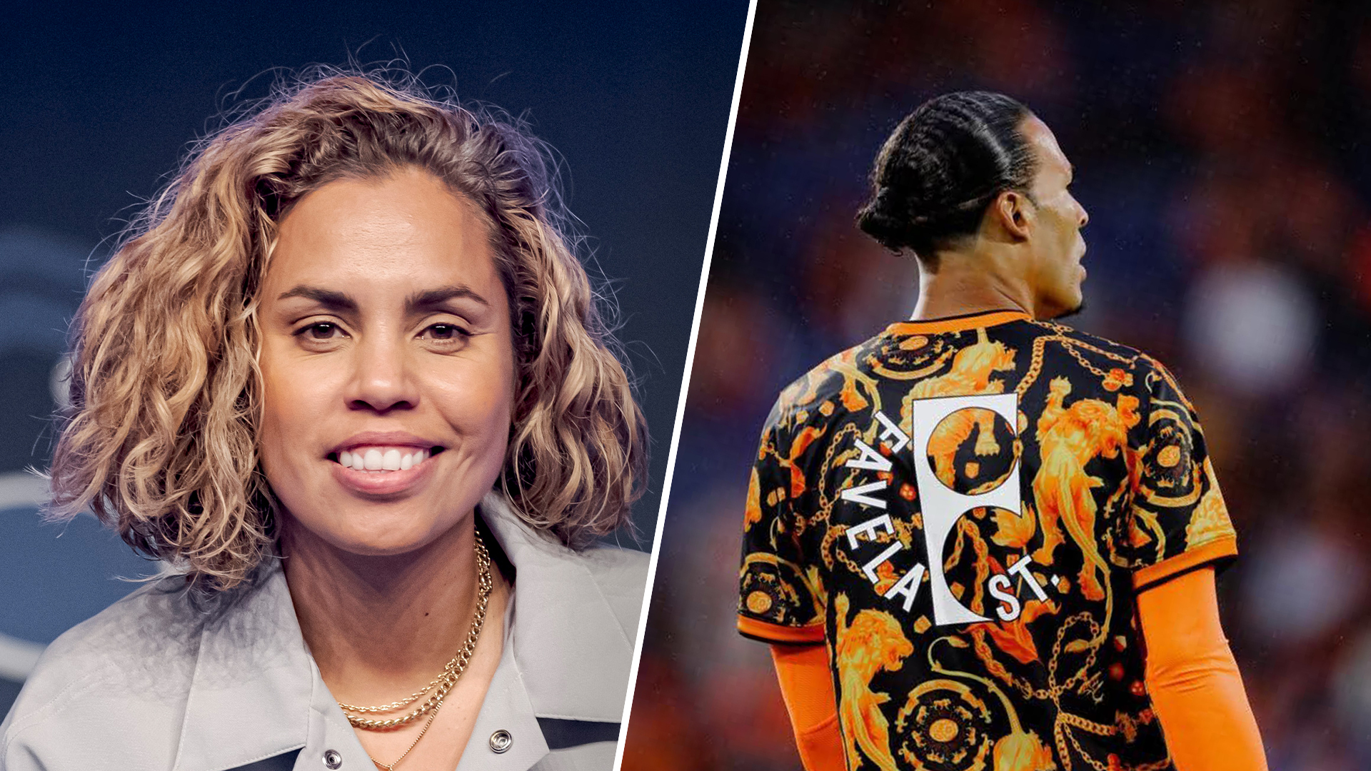 Rocky (42) dolblij met haar logo op Oranje-shirt: 