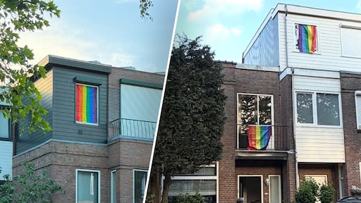 Amanda's zoon (11) hing pride-vlag op, buurt kwam in actie na bedreiging