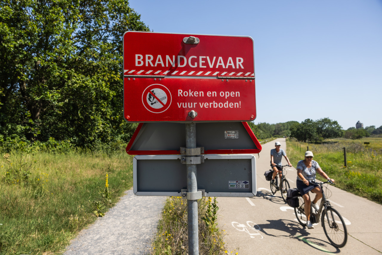 Verhoogd risico op natuurbrand in bijna heel Nederland