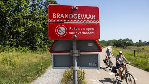 Verhoogd risico op natuurbrand in bijna heel Nederland