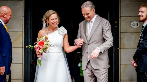 Burgemeester Carola Schouten getrouwd in Rotterdam