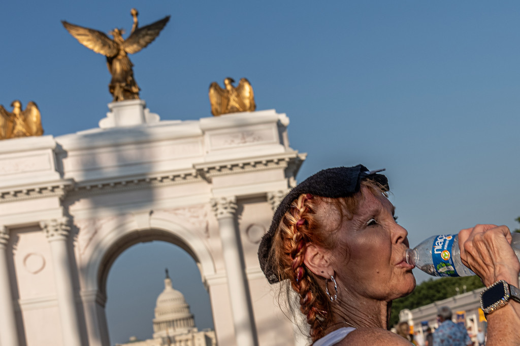 Boven de 40 graden in Washington: vieringen 250 jaar VS aangepast