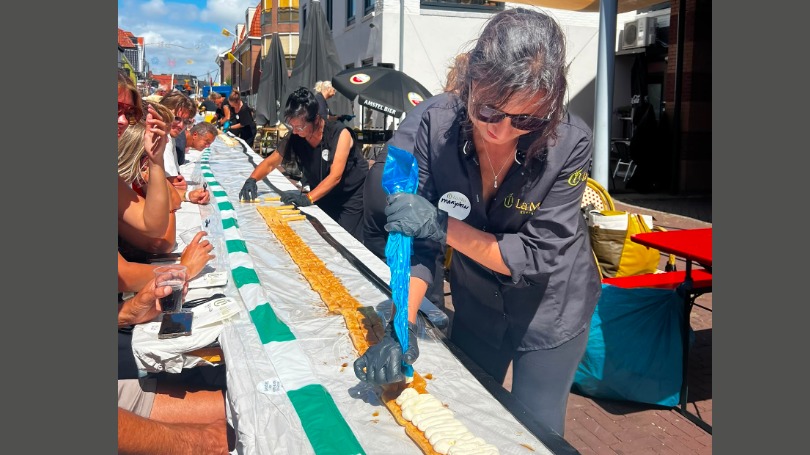 300 meter aan tiramisu: restaurant in Santpoort vestigt 'nationaal record'