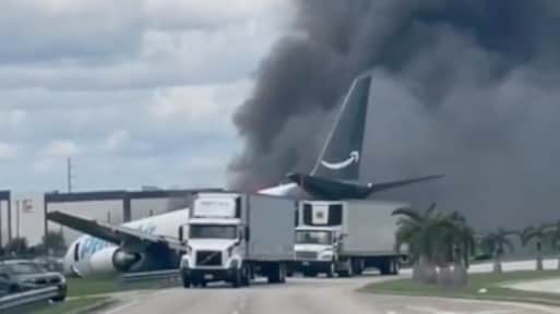 Vliegtuig Amazon schiet over landingsbaan Miami, meerdere doden