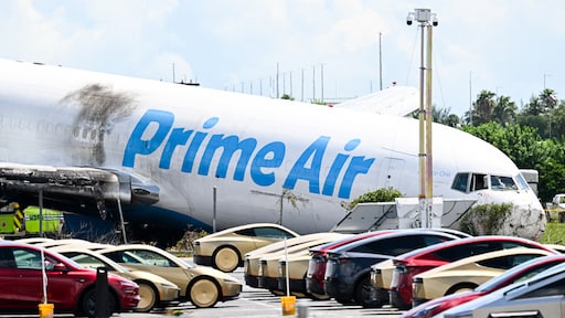 Amazon-vliegtuig schoot met 209 kilometer per uur van landingsbaan Miami