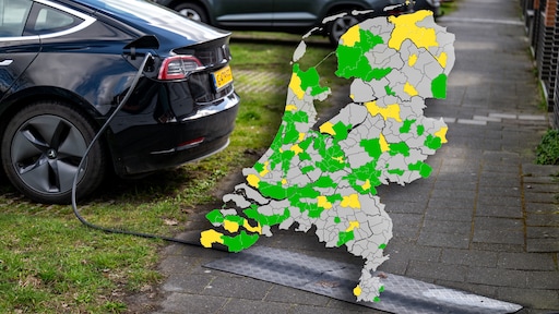 In deze gemeentes mag je je auto laden met een kabel over de stoep