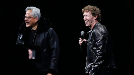 Zuckerberg en Huang zien vertragen van AI-ontwikkeling niet zitten