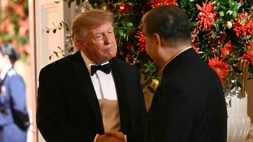 Trump en Xi tijdens staatsdiner met techbazen allervriendelijkst tegen elkaar